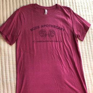 Rose Apothecary pink t-shirt